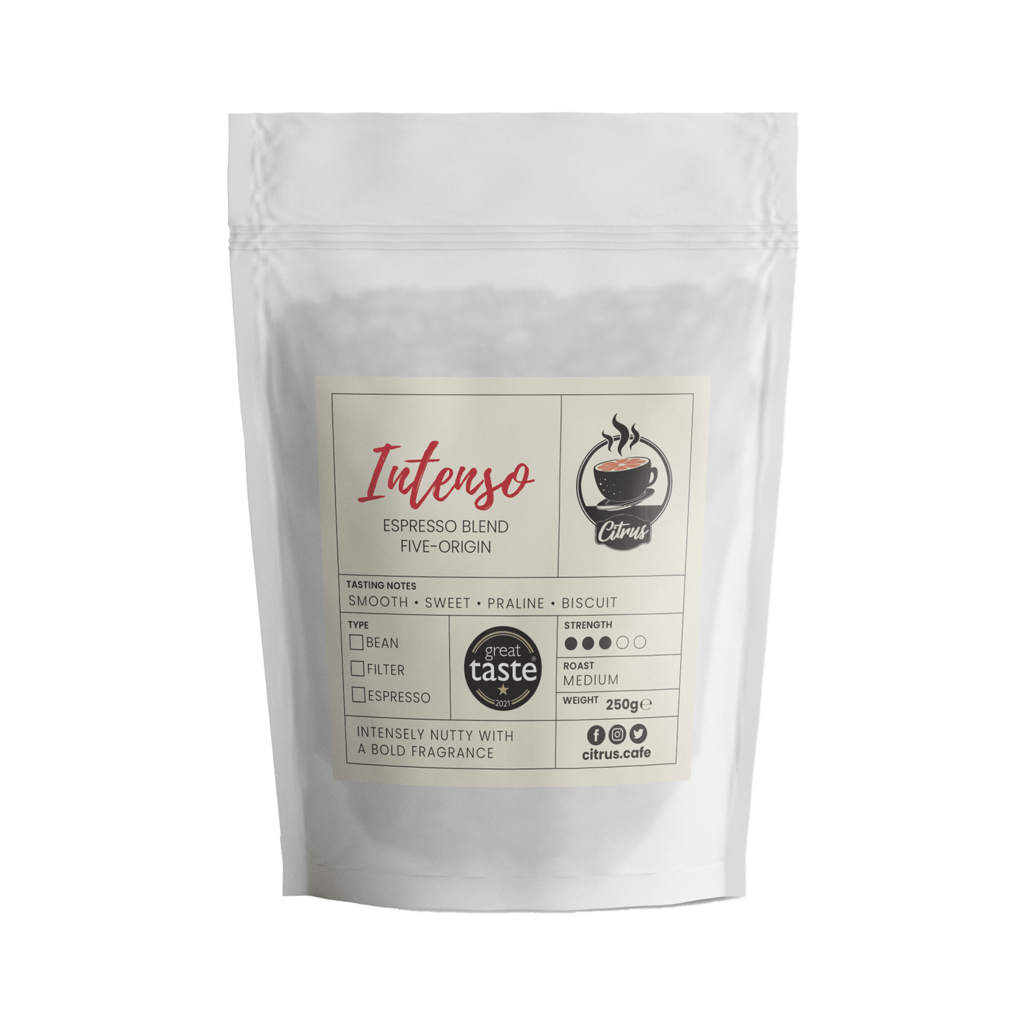 Intenso Whole Bean Coffee